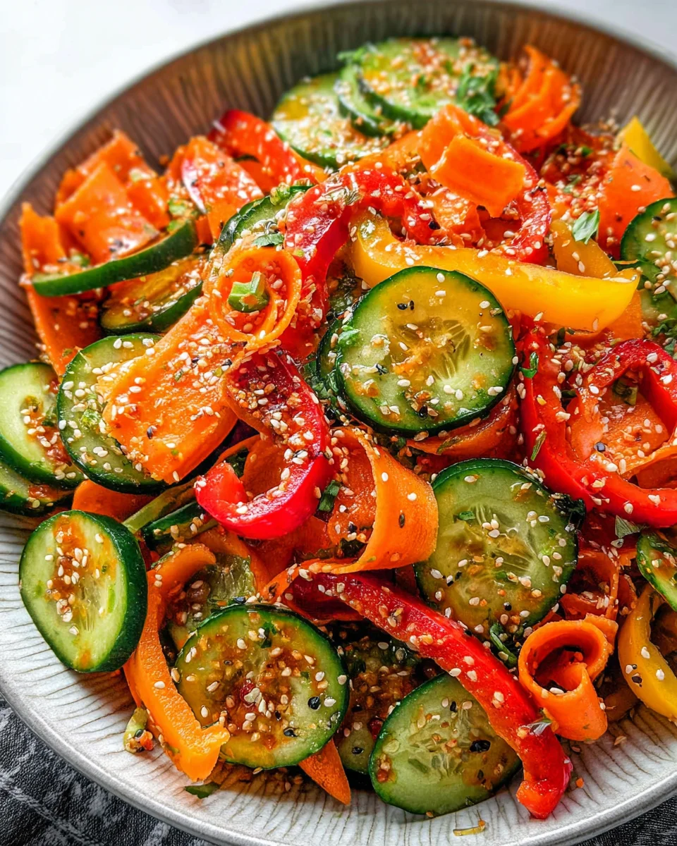 Viral Cucumber Pepper Salad Viral