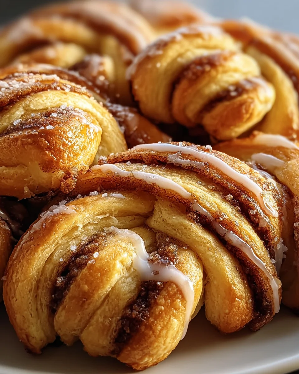 Warm Cinnamon Crescent Twists Warm