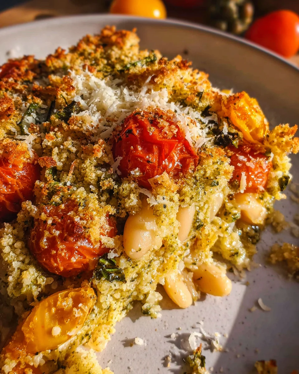 White Bean and Pesto Bake White