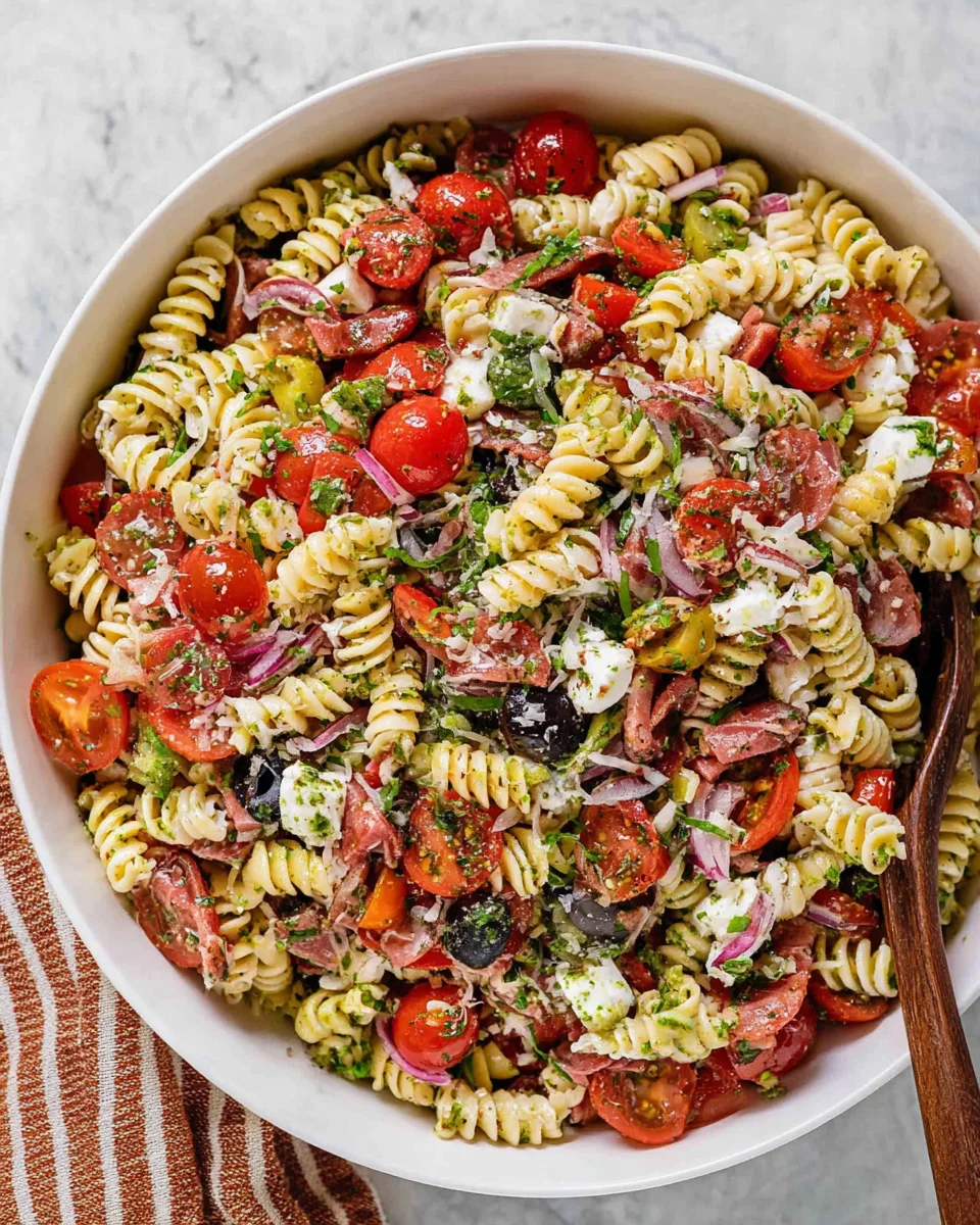 Zesty Italian Pasta Salad Zesty