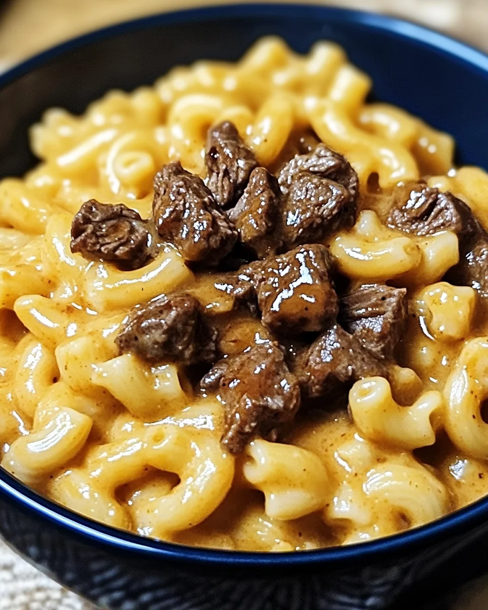 Home 10 Bold Creamy Honey BBQ Steak Mac