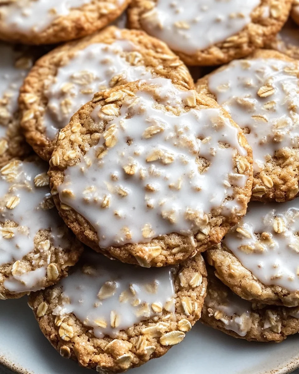 Brown Butter Iced Oatmeal Cookies Recipe