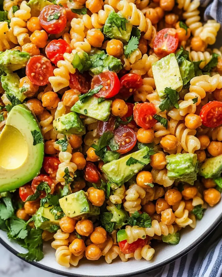 Buffalo Chickpea Pasta Salad