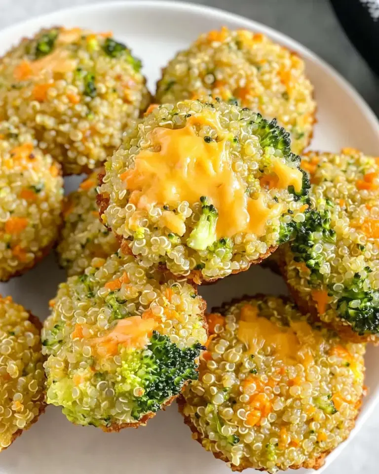 Cheesy Broccoli Quinoa Bites