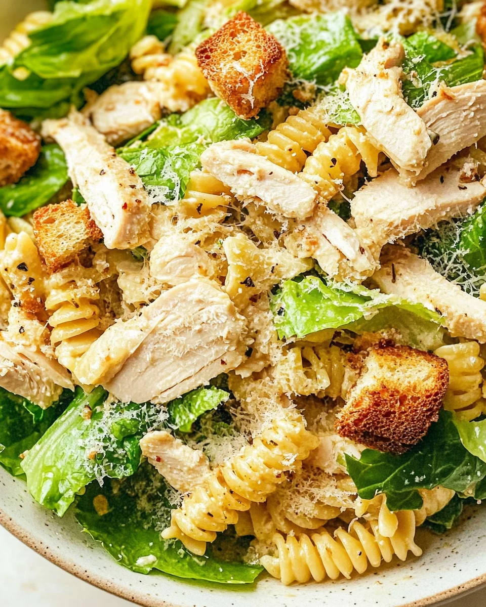 Home 22 Chicken Caesar Pasta Salad