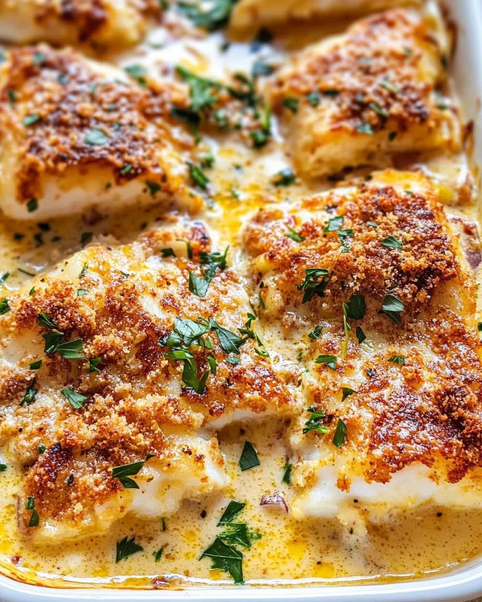 Creamy Baked Cod Recipe