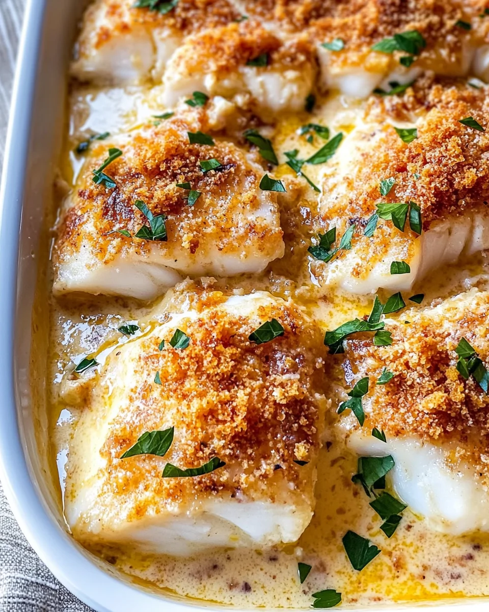 Creamy Baked Cod Recipe