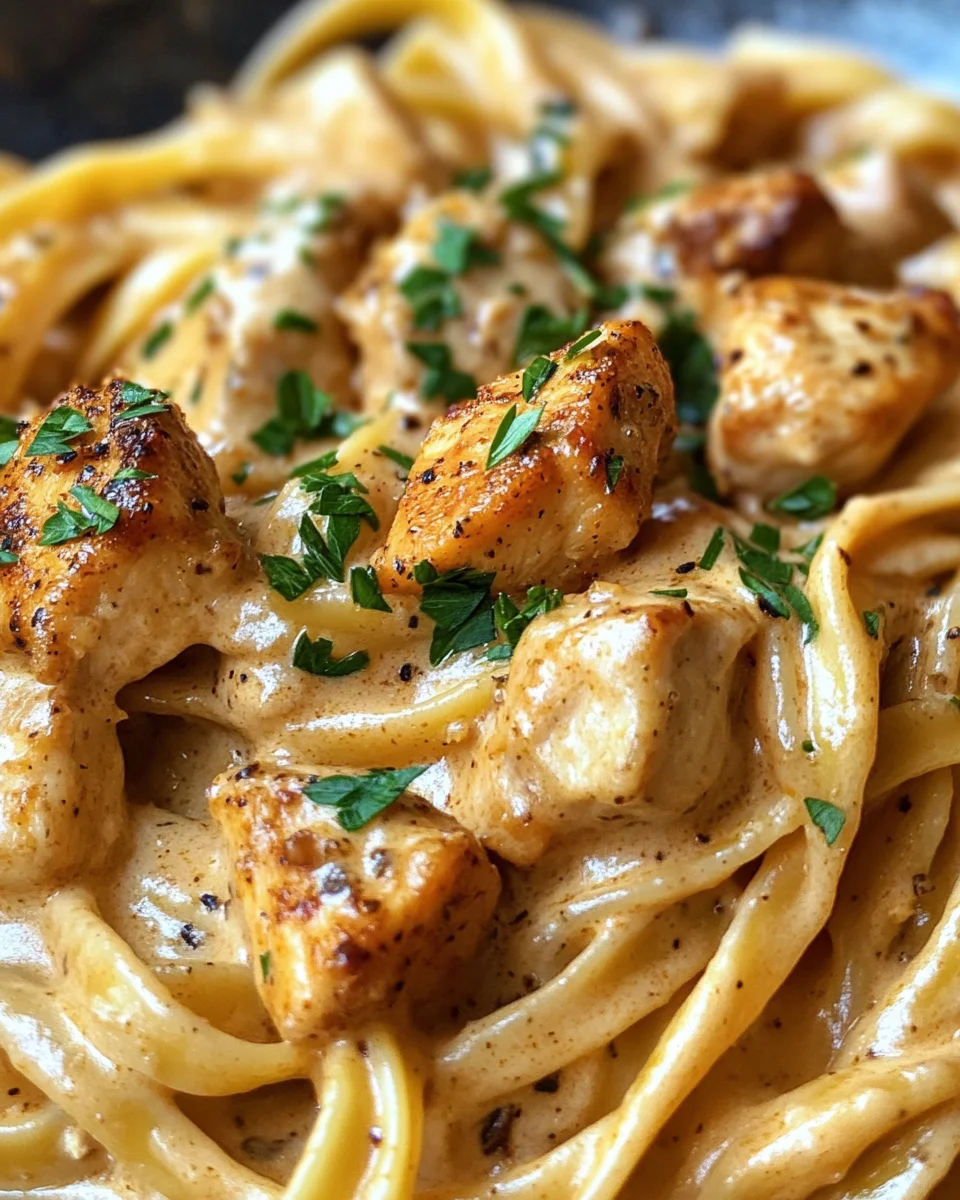 Creamy Cajun Garlic Butter Chicken Pasta