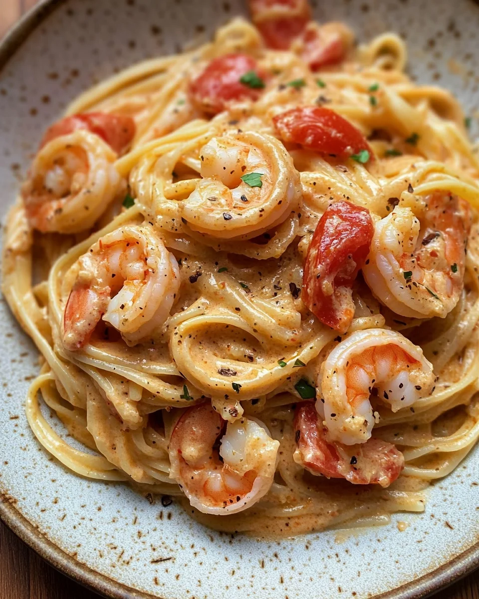 Creamy Cajun Shrimp pasta