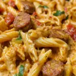 Creamy Pepper Jack Cajun Sausage Pasta