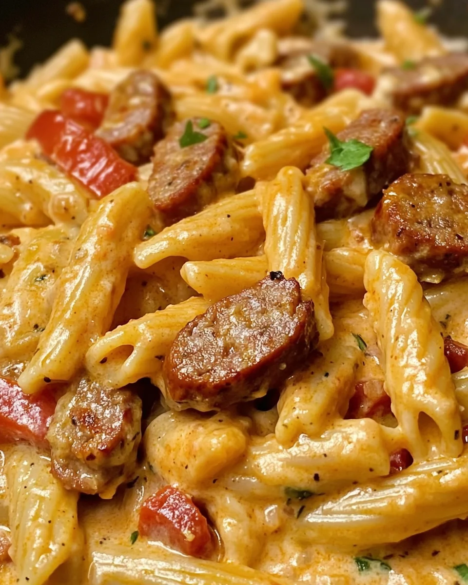 Creamy Pepper Jack Cajun Sausage Pasta 20 Creamy