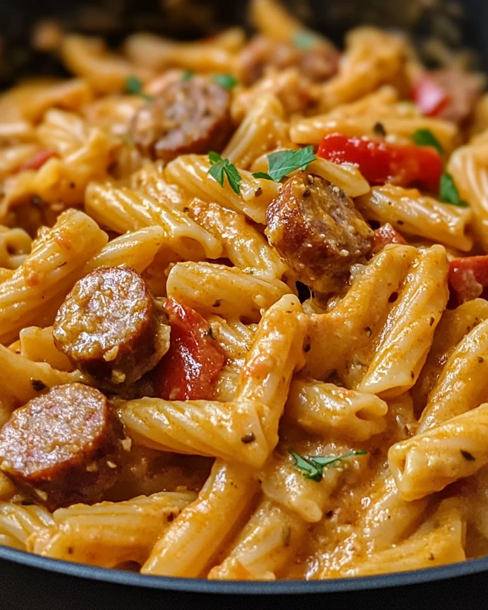 Creamy Pepper Jack Cajun Sausage Pasta 21 Creamy