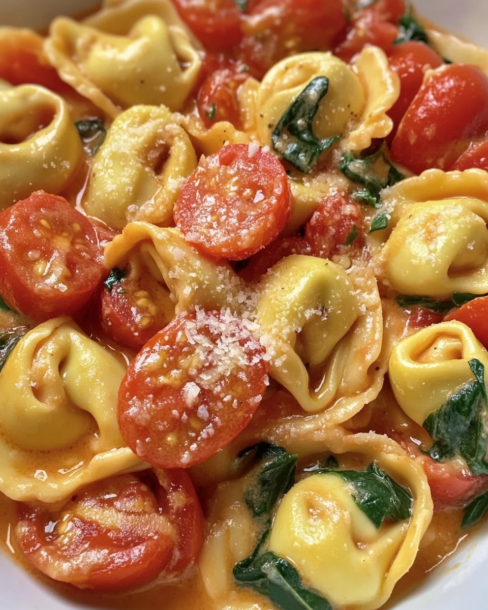 Creamy Tortellini with Tomatoes