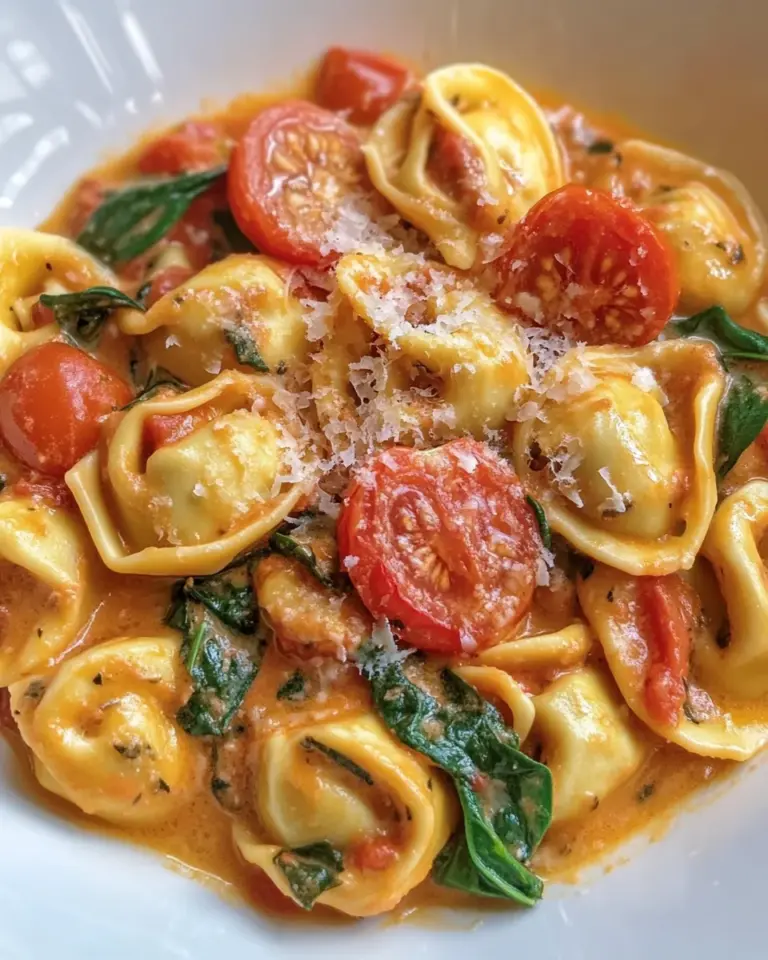 Creamy Tortellini with Tomatoes