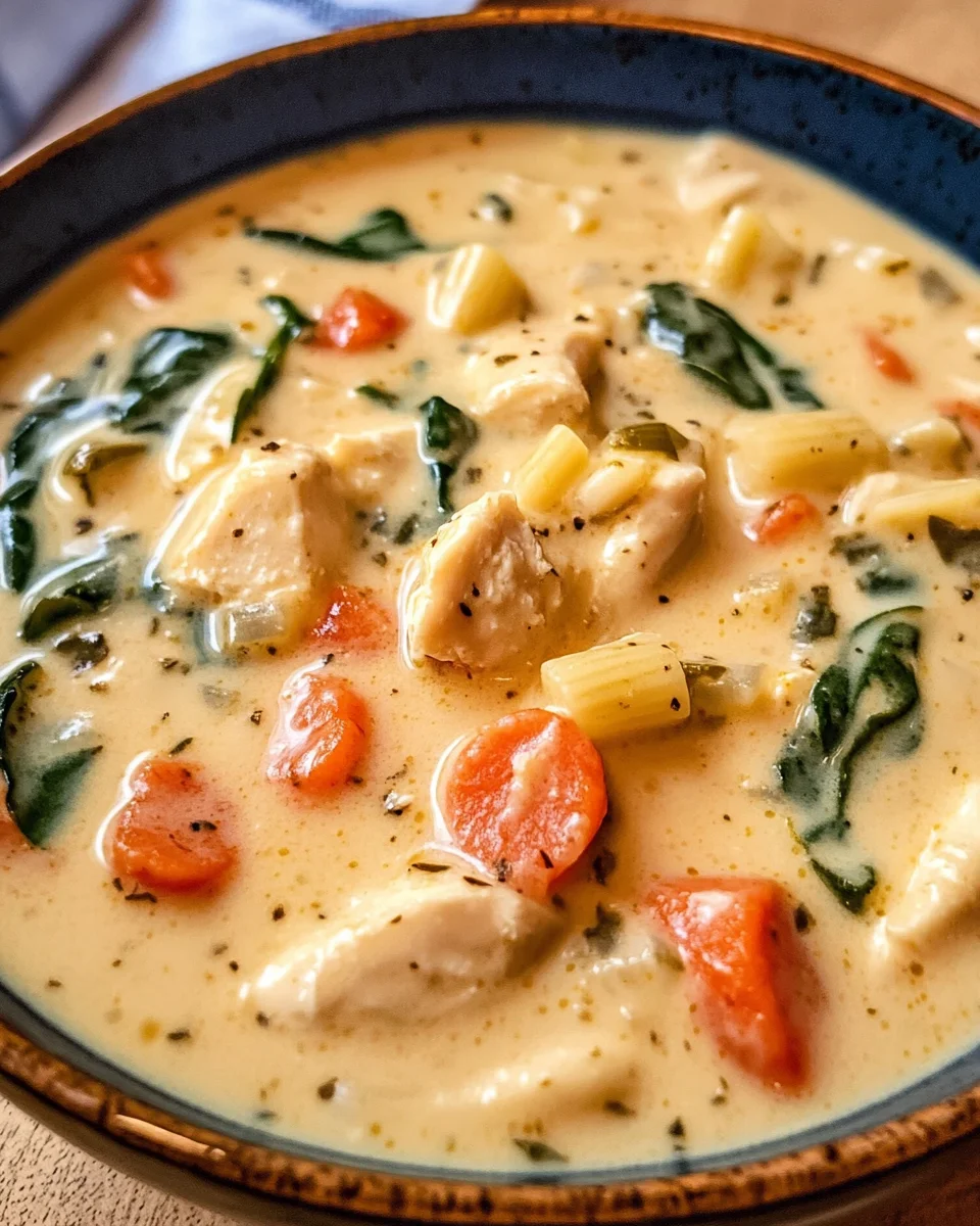 Creamy Tuscan Chicken Soup
