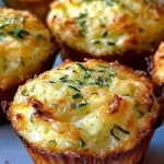 Crispy Parmesan Zucchini Potato Muffins