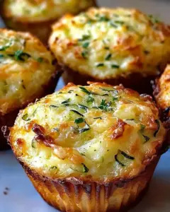 Crispy Parmesan Zucchini Potato Muffins