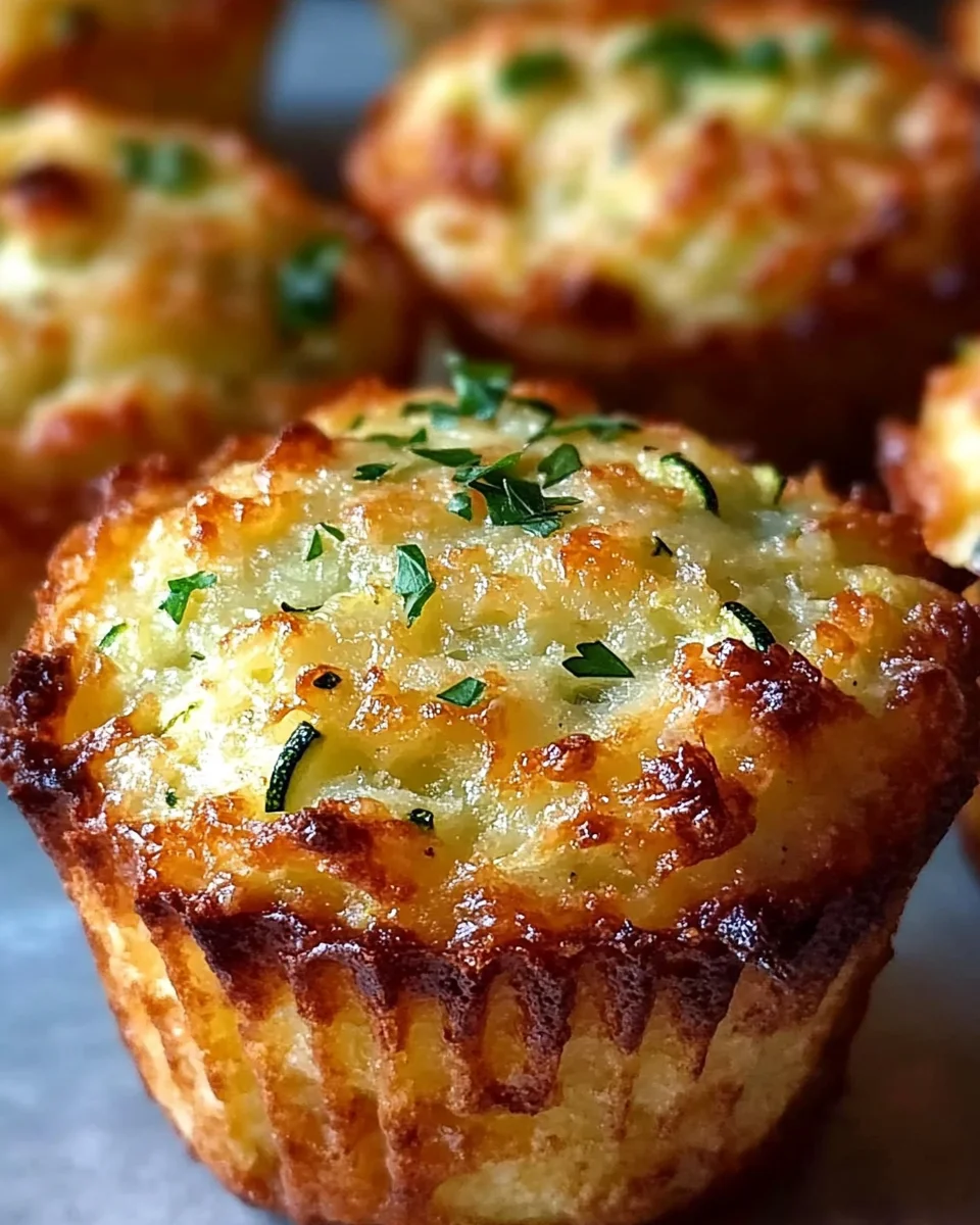 Crispy Parmesan Zucchini Potato Muffins 22 Crispy