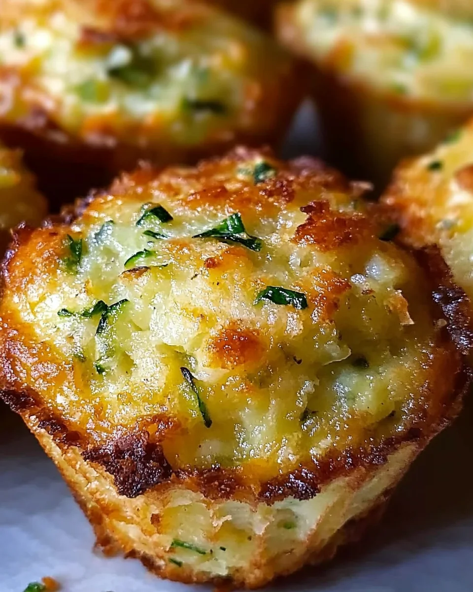 Crispy Parmesan Zucchini Potato Muffins 23 Crispy