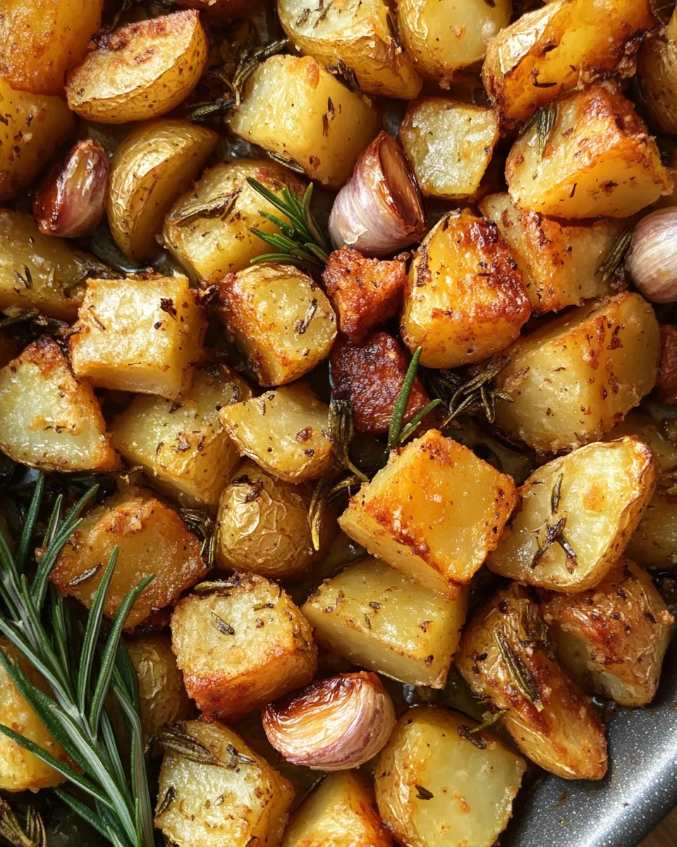 Crispy Roast Potatoes with Rosemary and Garlic - Whole30
