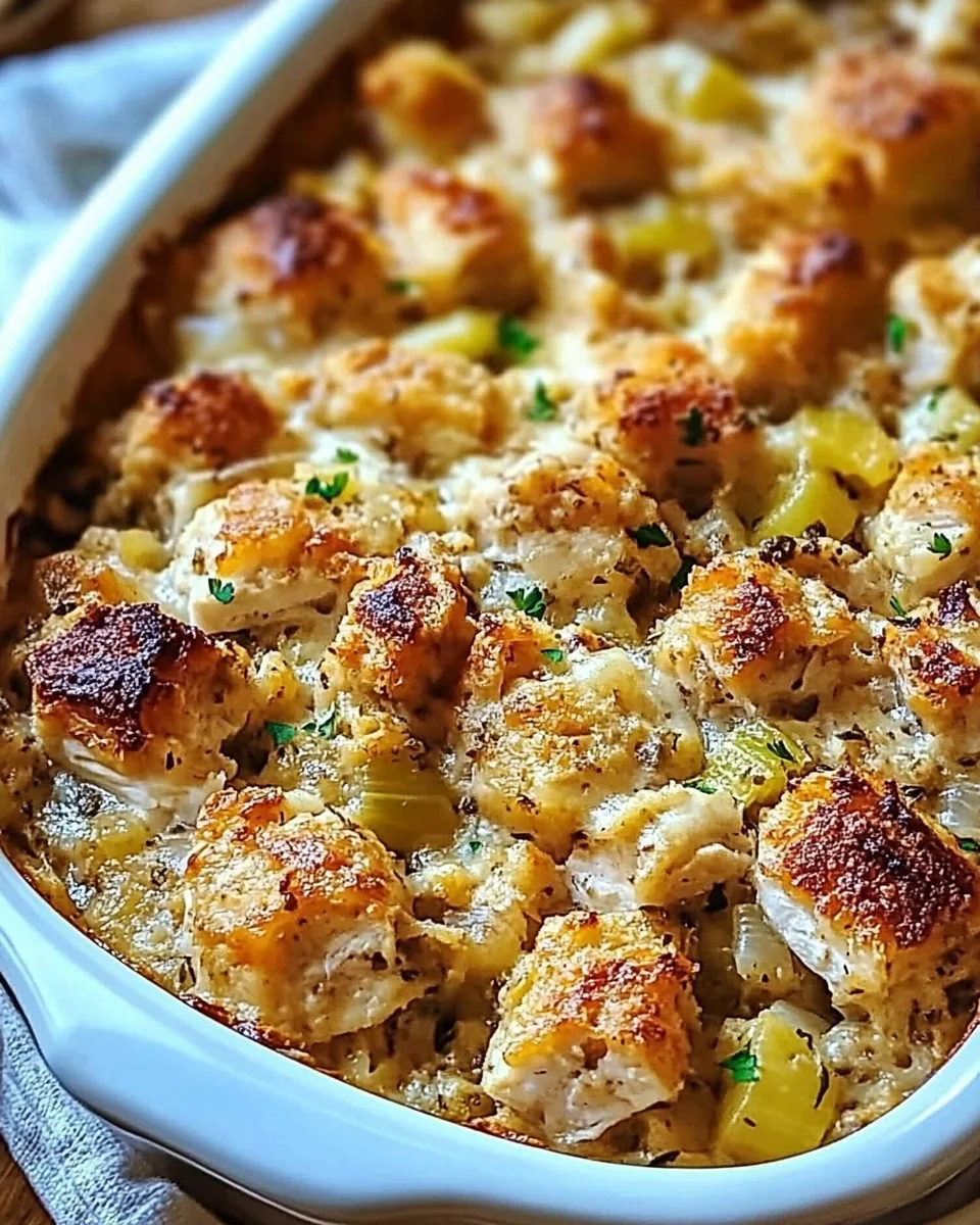Dolly’s Chicken and Stuffing Casserole