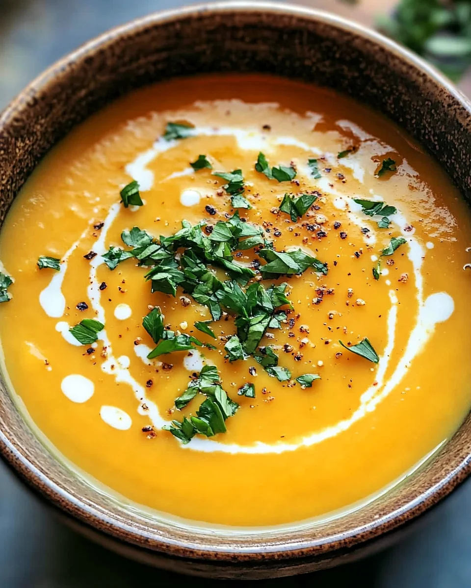 Easy Butternut Squash and Sweet Potato Soup