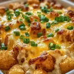 Easy Chicken Ranch Tater Tot Casserole