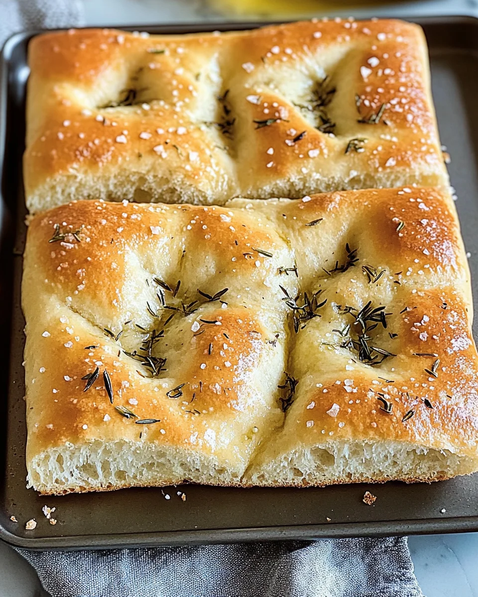 Easy Homemade Focaccia Bread