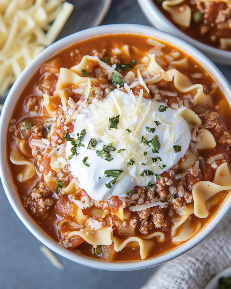Easy Lasagna Soup Recipe
