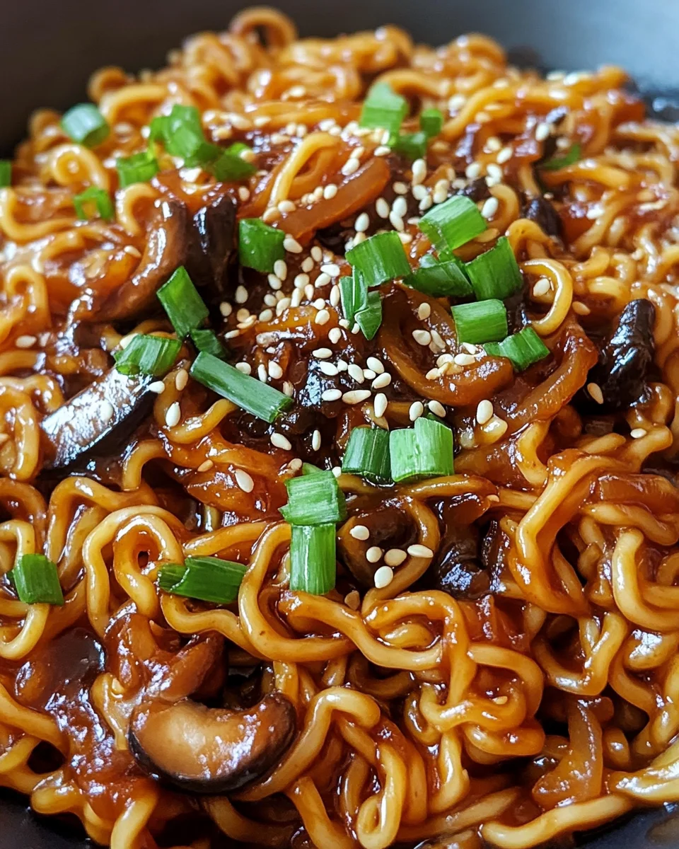 Easy Saucy Ramen Noodles
