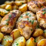 Garlic Parmesan Chicken and Potatoes (One-Pan Dinner)