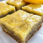 Glazed Lemon Poppy Seed Bars