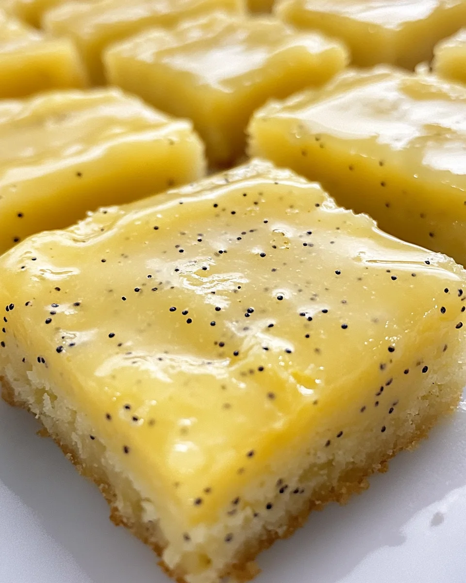 Glazed Lemon Poppy Seed Bars