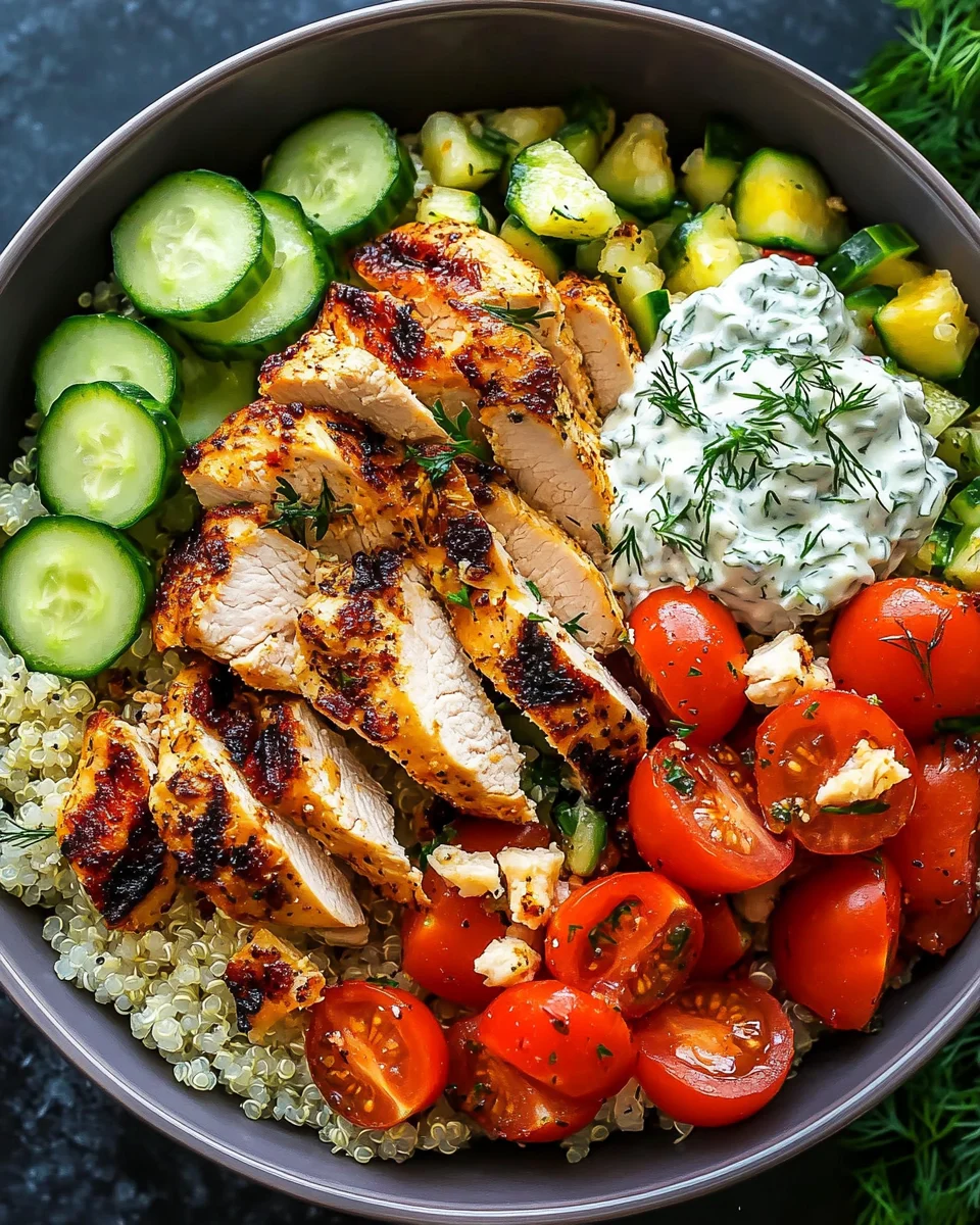 Greek Chicken Bowls 21 Greek Chicken Bowls