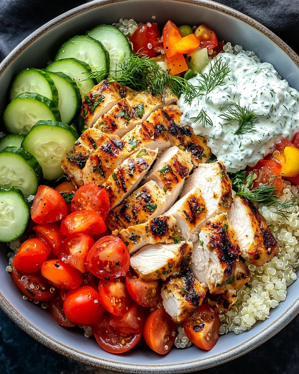 Greek Chicken Bowls 22 Greek