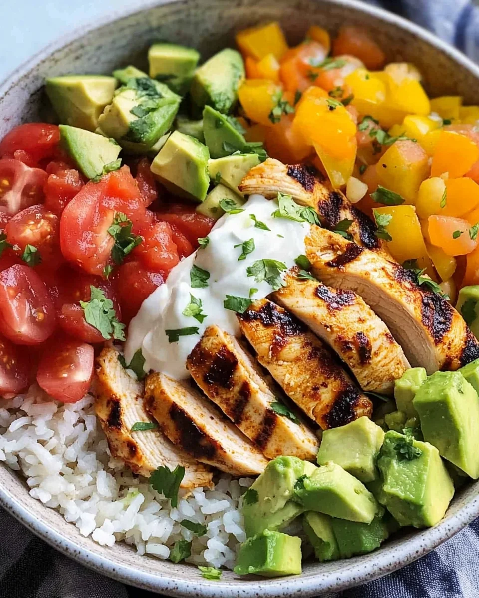 Grilled Chicken Burrito Bowls 18 Grilled