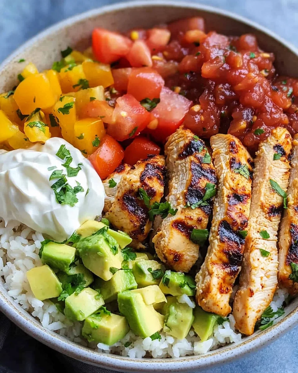 Grilled Chicken Burrito Bowls 19 Grilled