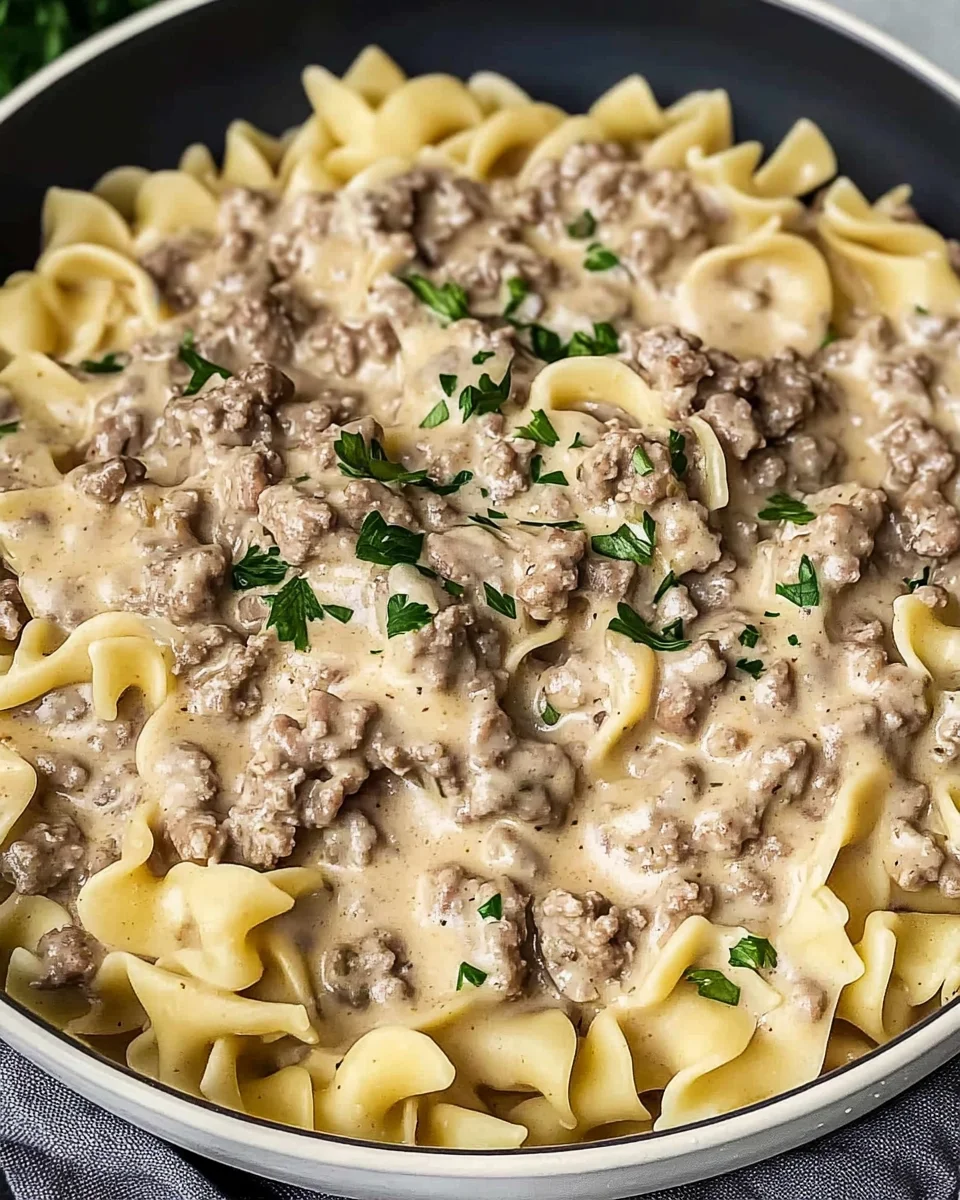 Ground Beef Stroganoff