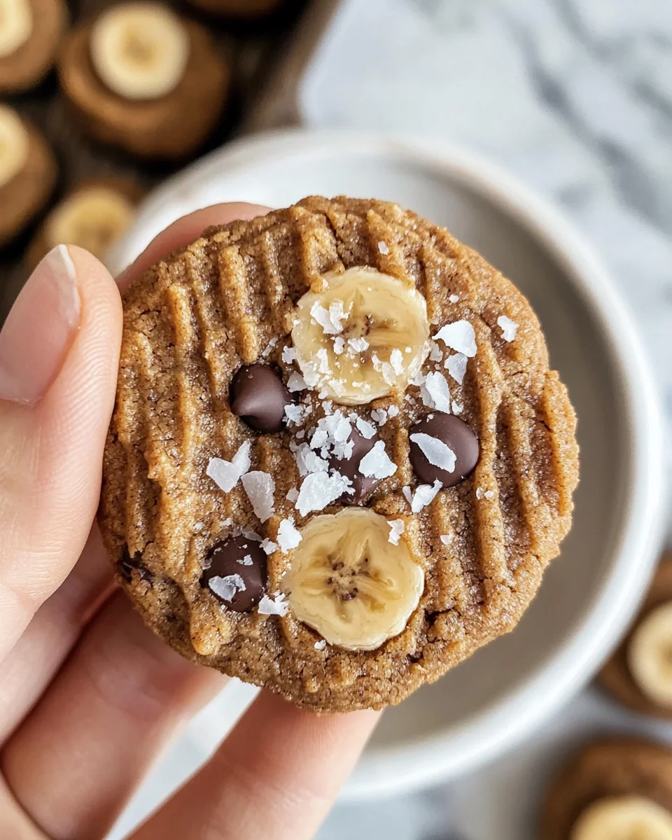 Healthy Peanut Butter Banana Cookies