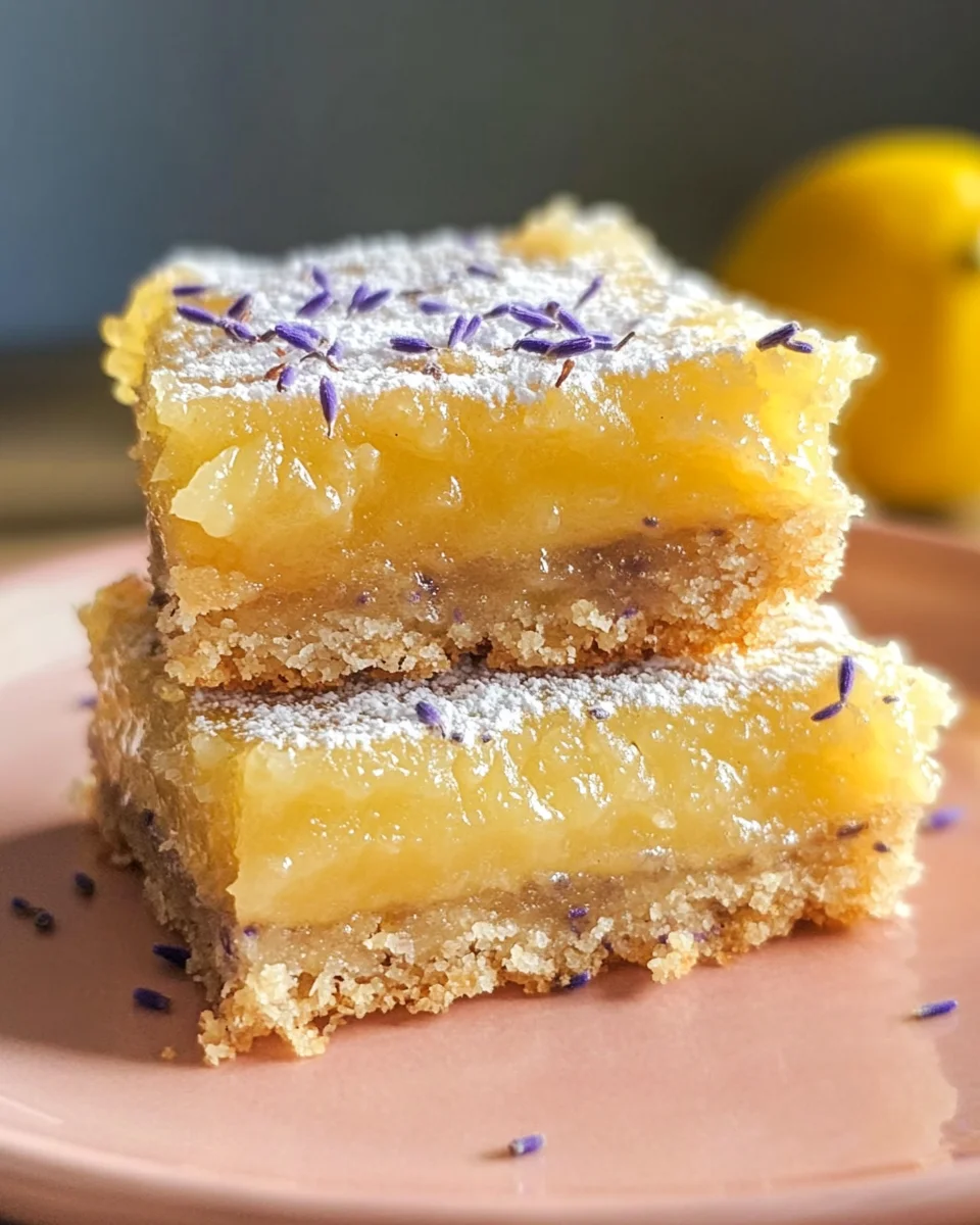 Lavender Lemon Bars