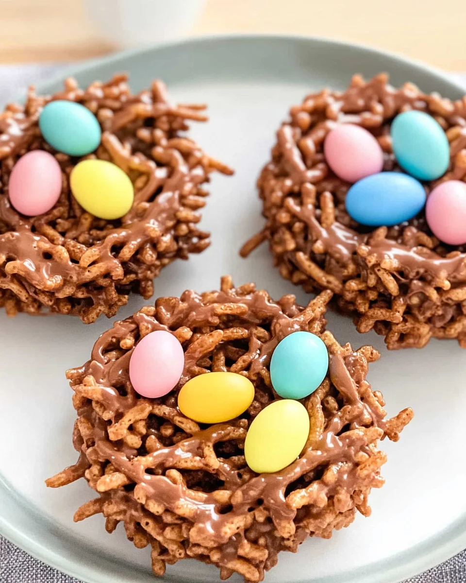 No-Bake Chocolate Bird Nests