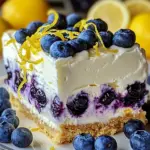 No-Bake Lemon dazzling Blueberry cream Cake
