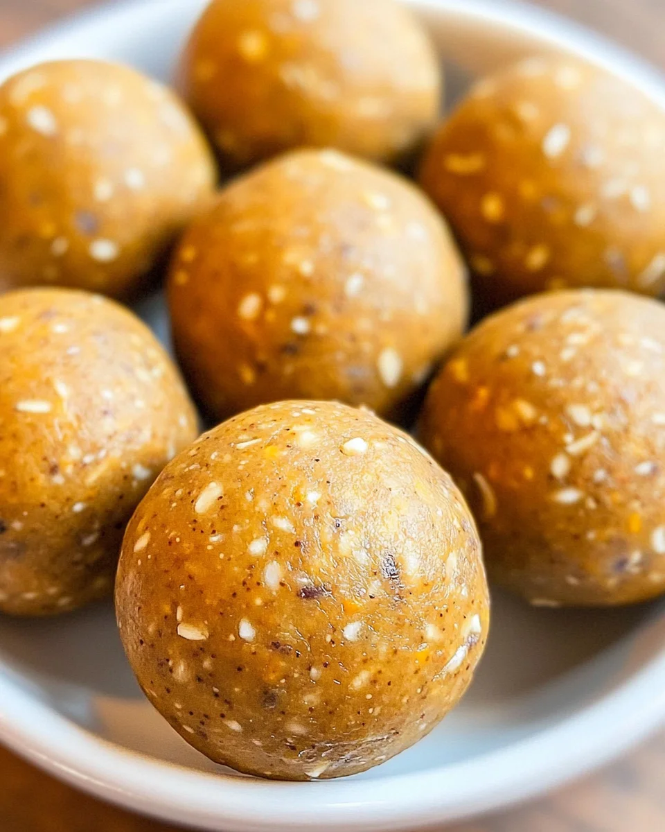 No Bake Healthy Pumpkin Pie Energy Balls