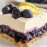 No Bake Lemon Blueberry Dessert