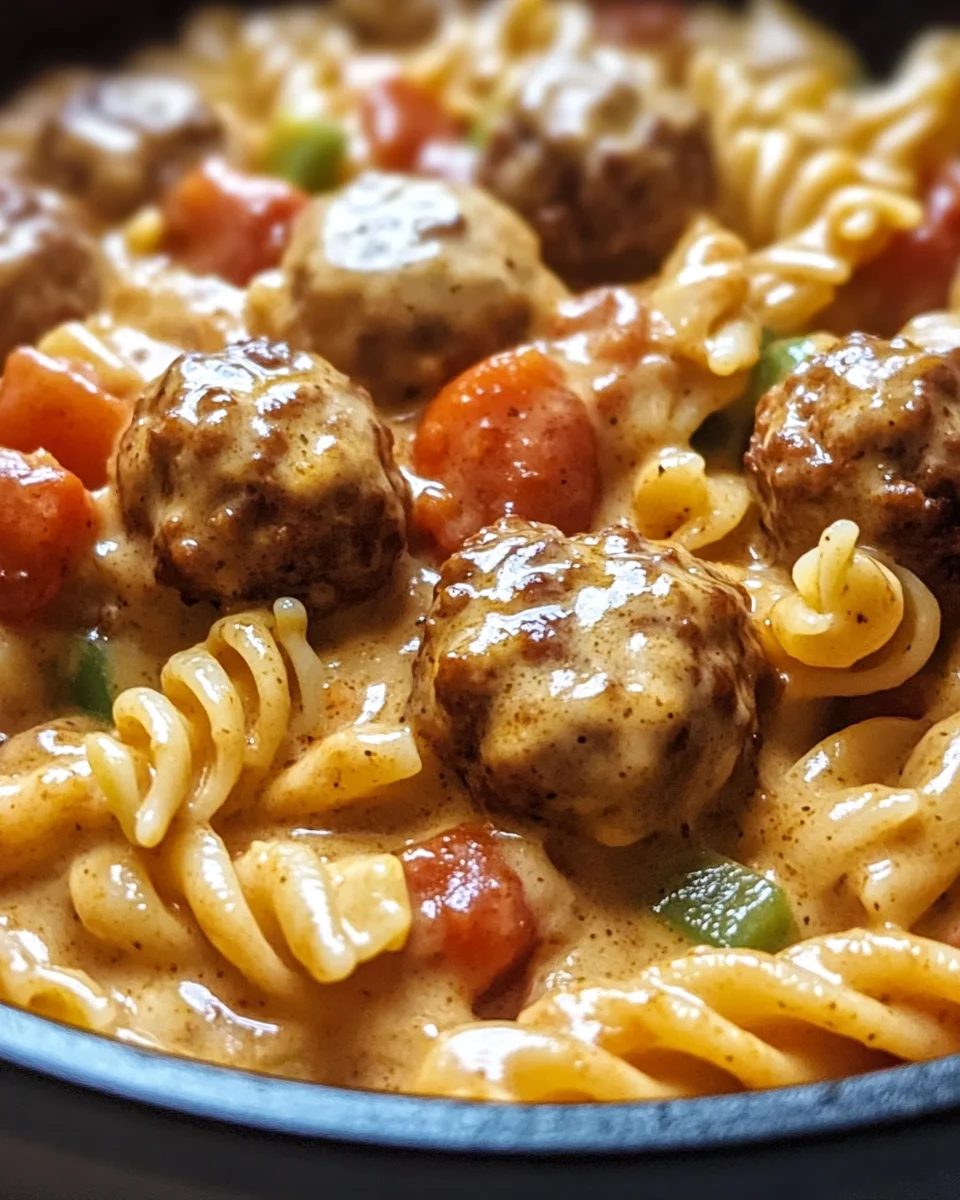 One-Pot Smoky Cajun Meatball Pasta