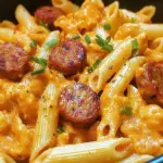 One-Pot Spicy Cajun Ranch Sausage Pasta