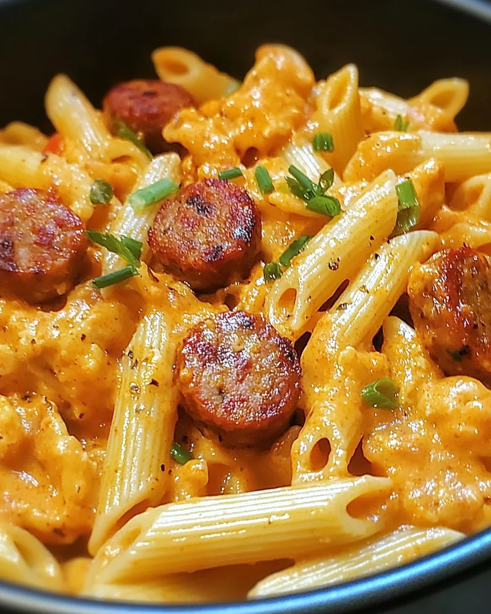 One-Pot Spicy Cajun Ranch Sausage Pasta