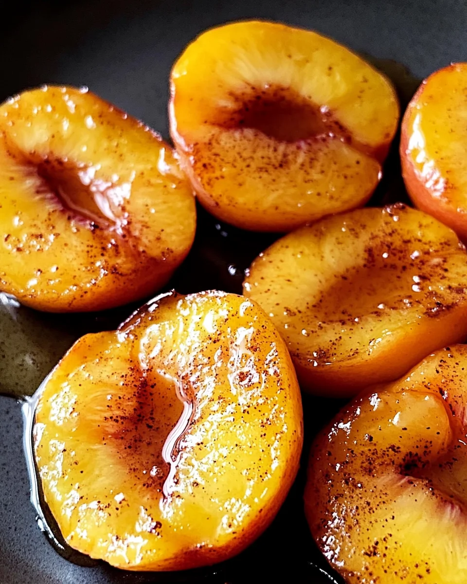 Pan Fried Peaches 18 Pan