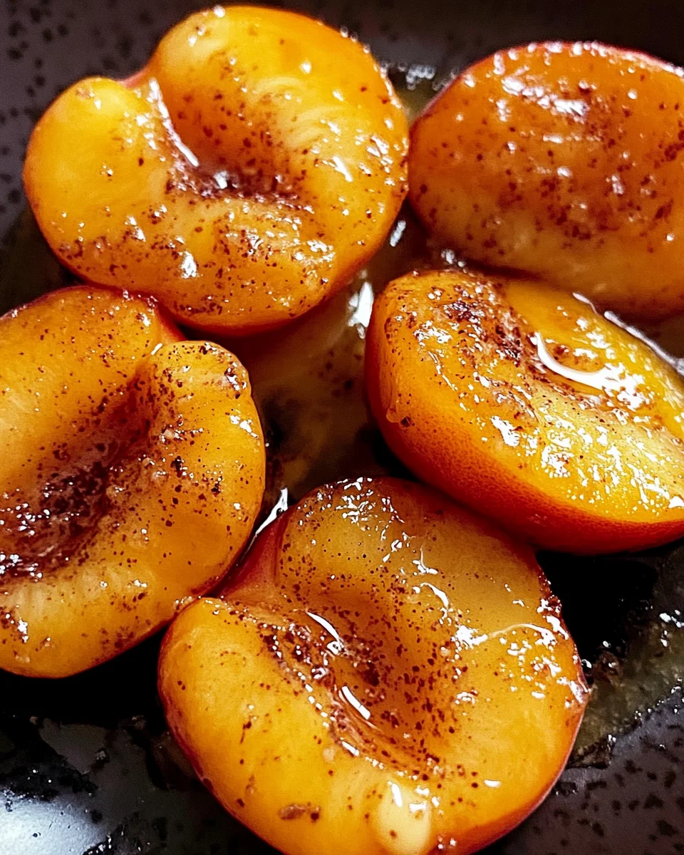 Pan Fried Peaches 19 Pan
