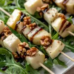 Pear & Brie Cheese Salad Skewers